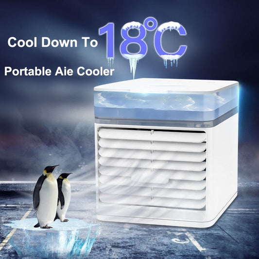 2023 New Portable Air Conditioner USB Air Cooler Desktop Mini Cooling Fan